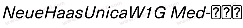 NeueHaasUnicaW1G Med字体转换